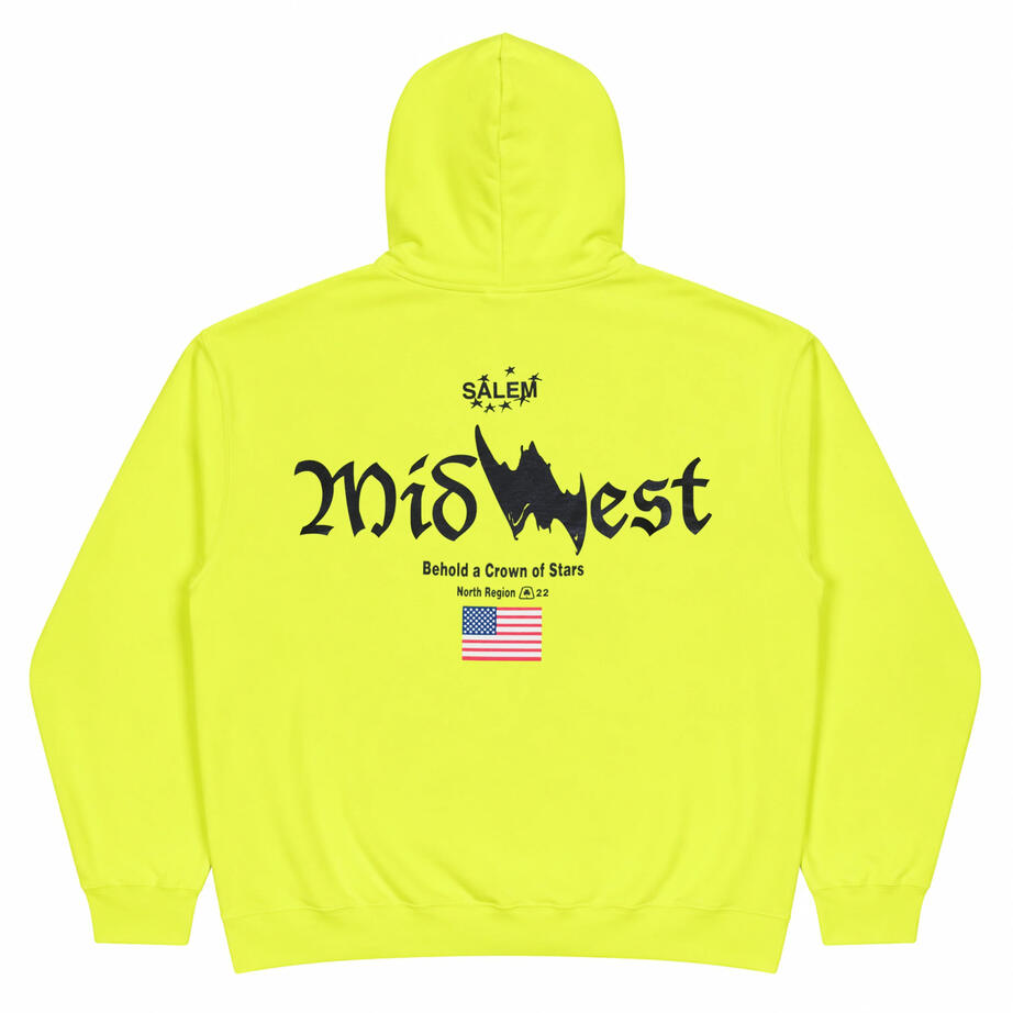 Batwing Hoodie (Safety Green) - $80
