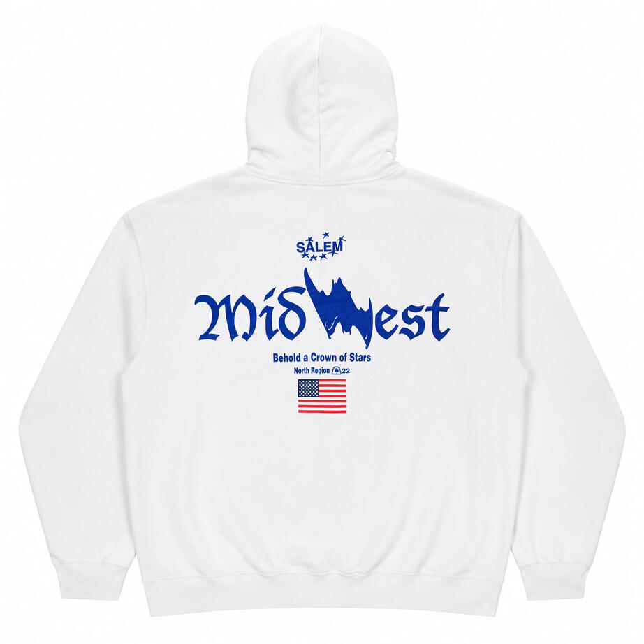 Batwing Hoodie (White) - $80